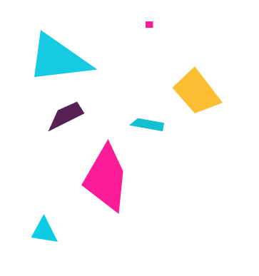 a few colorful shapes